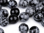 Minerln korlky Obsidin vlokov 8 mm