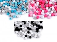 Plastov korlky Color 4 mm barevn mix - zvtit obrzek
