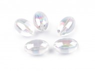 Plastov korlky olivy 13x20 mm