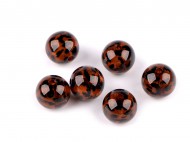 Plastov korlky leopard vzor 16 mm