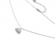 Nhrdelnk z nerezov oceli oko crystal, 1 ks - zvtit obrzek