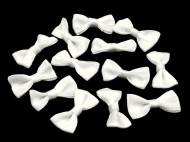 Svatebn / prdlov maliky 12x25 mm satnov - 20 Off White, 5 ks