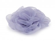 Organzov kvt re k nait a nalepen 8 cm - 8 lila, 10 ks