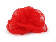 Organzov kvt re k nait a nalepen 8 cm - 5 erven, 10 ks