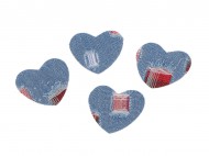 Naehlovaka srdce jeans 1 modr svtl, 10 ks - zvtit obrzek