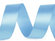 Atlasov stuha e 25 mm - 187 modr dtsk, 22.5 m