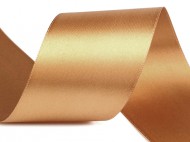 Atlasov stuha oboulc svazky po 5 m e 50 mm - 742 zlat st., 5 m