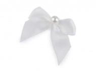 Satnov malika s perlou 30x35 mm - 12 Off White, 50 ks