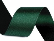 Atlasov stuha oboustrann s lurexovm leskem e 40 mm - 6 zelen tmav, 1 m