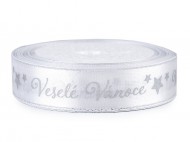 Vnon satnov stuha Vesel Vnoce e 20 mm