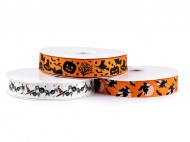Rypsov stuha Halloween e 25 mm - zvtit obrzek