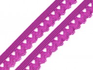 Ozdobn pruenka e 15 mm - 6 vnov fuchsie, 25 m