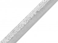 Lemovac pruenka plen / lampas e 17 mm s lurexem - 17 ed stbrn, 25 m
