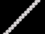 Ozdobn pruenka e 10 mm - 1 Off White, 1 m
