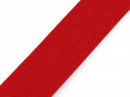 Pruenka s keprovm vzorem na opasky a le e 40 mm - 7 erven, 1 m