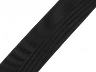 Pruenka s keprovm vzorem na opasky a le e 40 mm - 4 ern, 1 m