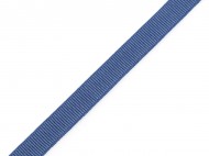 Pruenka s rypsovm vzorem / ramnkov e 10 mm - 7 modr jeans, 18 m