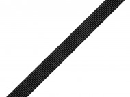 Pruenka s rypsovm vzorem / ramnkov e 10 mm - ern, 18 m