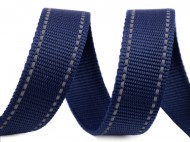 Popruh e 30 mm s reflexnm proitm 2 modr tmav, 1 m - zvtit obrzek