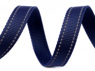 Popruh e 20 mm s reflexnm proitm modr tmav, 1 m - zvtit obrzek