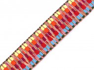 Oboustrann popruh e 38 mm - multikolor, 1 m