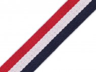 Oboustrann popruh e 38 mm 1 modro-blo-erven, 1 m - zvtit obrzek