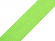 Hladk oboustrann popruh s leskem e 50 mm - 9 zelen neon, 1 m