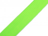 Hladk oboustrann popruh s leskem e 38 mm - 9 zelen neon, 1 m