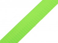 Hladk oboustrann popruh s leskem e 25 mm - 9 zelen neon, 1 m