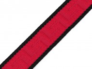 Popruh e 38 mm - 1 erven ern, 1 m