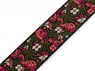 Popruh s vivkou e 50 mm - 3 pink, 1 m
