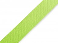 Hladk oboustrann popruh s leskem e 25 mm - 2 zelen neon, 1 m