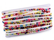 Polyesterov prmek / paspulka se sametovmi perlami e 12 mm