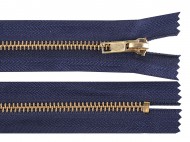 Kovov zip No 5 dlka 12 cm (jeansov)