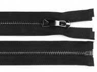 Kovov zip No 5 dlka 65 cm s ozdobnm jezdcem ern platina, 1 ks - zvtit obrzek