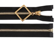 Kovov zip No 5 dlka 60 cm s ozdobnm jezdcem