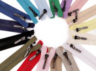 Kostn zip No 5 dlka 30 cm s ozdobnm jezdcem