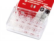 Plastov patentky / stiskac knoflky 7-15 mm - 4 (10 mm) transparent, 10 blistr