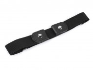 Psek prun bez spony, unisex e 3 cm ern, 1 ks - zvtit obrzek