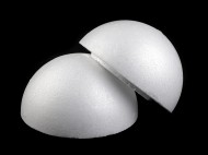 Polystyrenov koule dvoudln dut 14,5 cm bl, 1 ks - zvtit obrzek