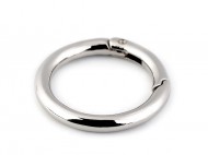 Karabina kulat na kabelky / krouek na kle 34 mm 1 nikl, 1 ks - zvtit obrzek