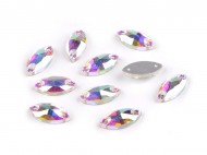 Brouen kamnky naveta navac - 2 crystal AB, 63 ks