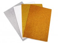 Pnov guma Moosgummi s glitry 20x30 cm