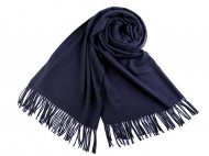 tek / la typu pashmina s tsnmi 65x180 cm 10 (05) modr pask, 1 ks - zvtit obrzek