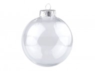 Baka k dozdoben 8 cm 1 transparent stbrn, 2 ks - zvtit obrzek