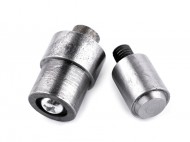 Piston k ntovn lesklch prchodek vnitn 12 mm nikl, 1 sada - zvtit obrzek