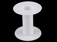 Plastov cvka 6x6,6 cm bl, 20 ks - zvtit obrzek