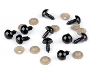 Oi s pojistkou 12 mm ern, 10 sada - zvtit obrzek