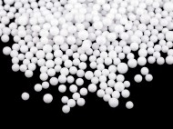 Dekoran snh / mini kuliky - polystyren 10 g  8 mm bl, 1 sek - zvtit obrzek
