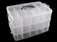 Velk plastov box / kufk rozkldac 3 patra